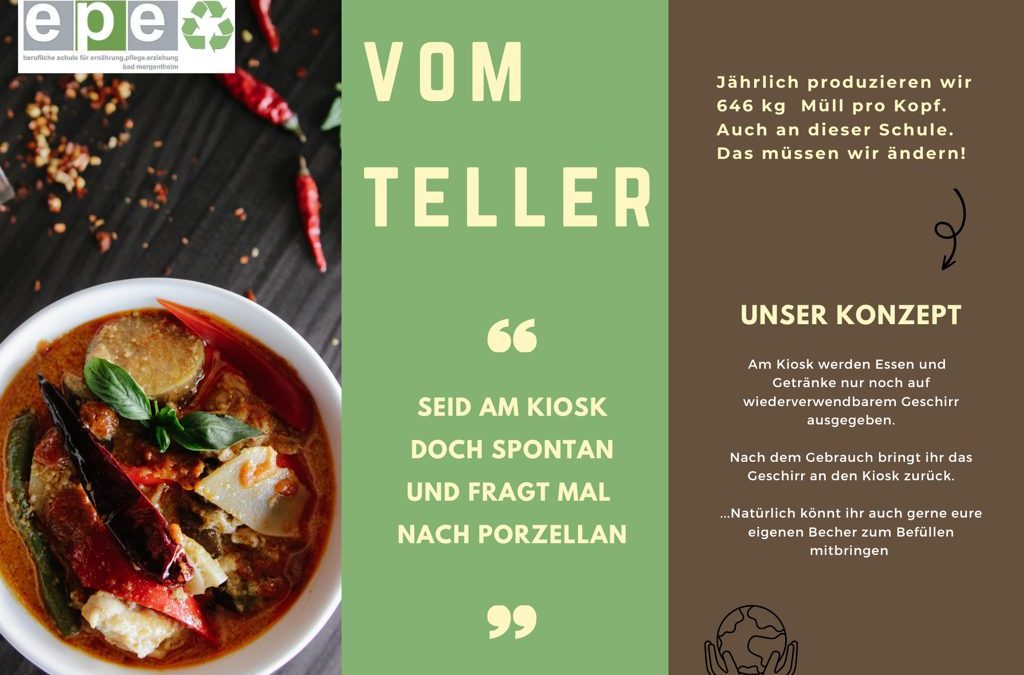 Vom Teller – Porzellan statt Styropor